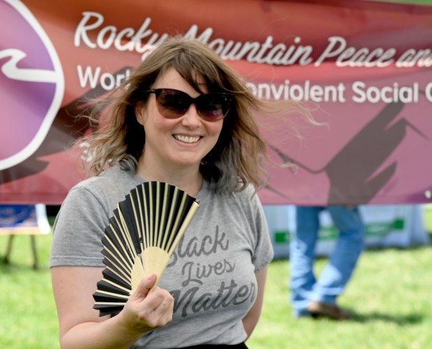 Nichoal Eichmann-Kalware tries to keep cool while representing the Rocky...