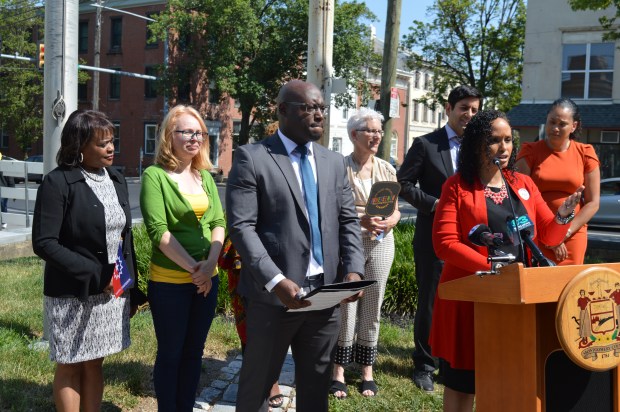 Montgomery County Court of Common Pleas Judge Nicole Tate-Phillips reads...