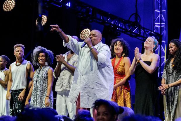 Toshi Reagon's Songs of the Living performance from 2022 at Lincoln Center. (Mari Uchida)