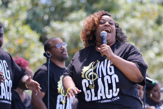 The Greater L.A. Cathedral Choir performs at the 3rd annual...