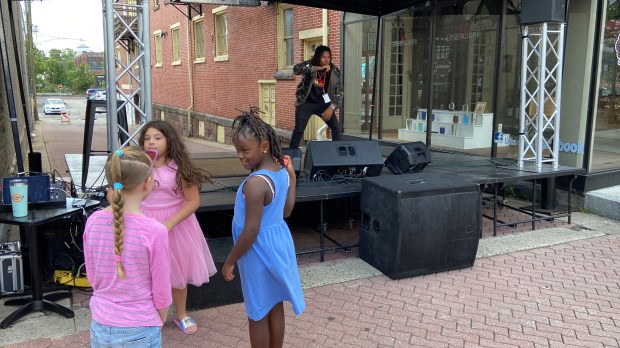 A second stage was set up by Rivet Canteen on...