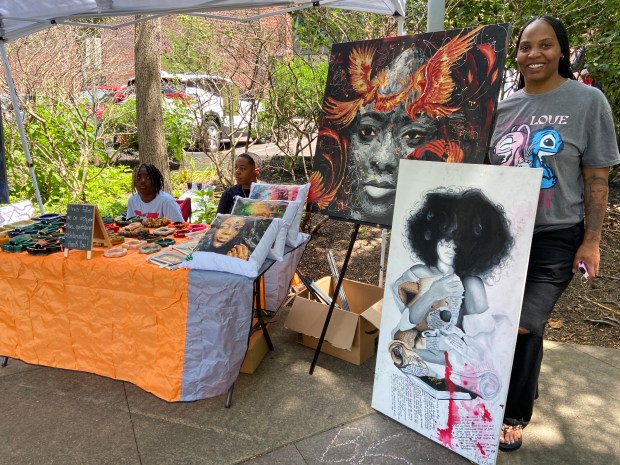 Anastasia Foreman came all the way from Philadelphia to sell...