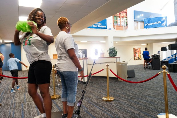 Teasha Gil and Tanesha Wilcots make silly videos Wednesday, June...