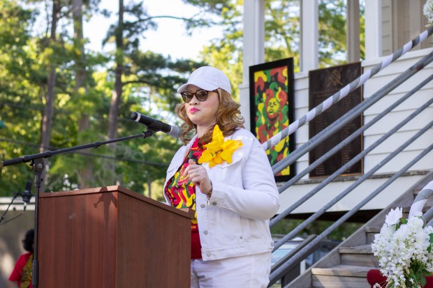 Coquetta Brooks, secretary of the nonprofit Pea Island Preservation Society,...